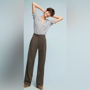 Anthropologie The Essential Wide Leg Trouser Sz 0